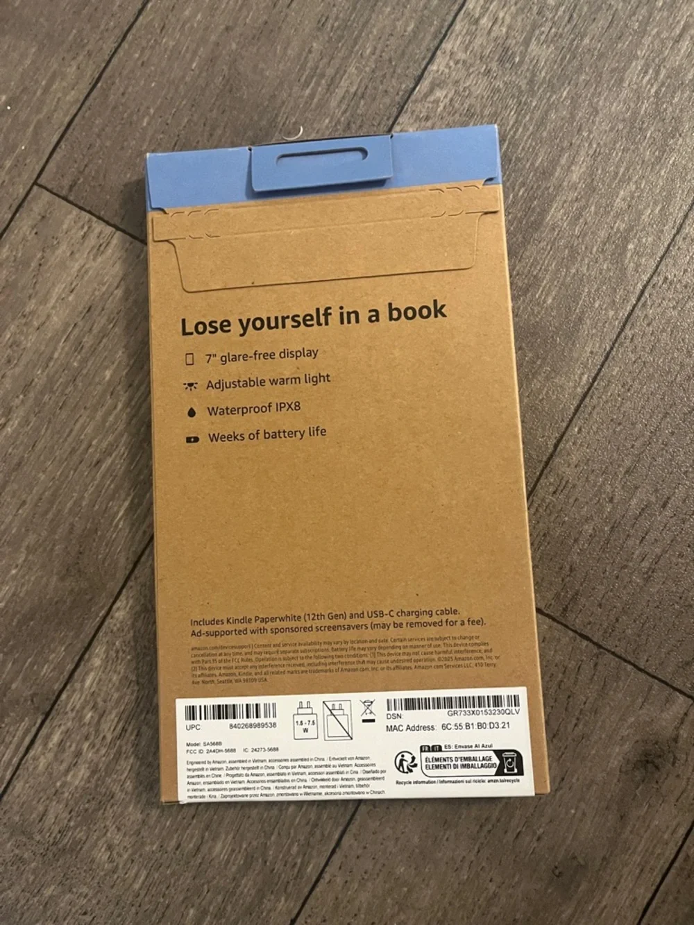 Amazon Kindle 16GB Matte Black E-Reader NWT